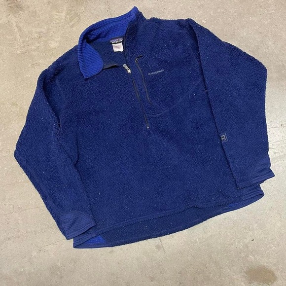 Navy Patagonia fleece jacket - Picture 3 of 4